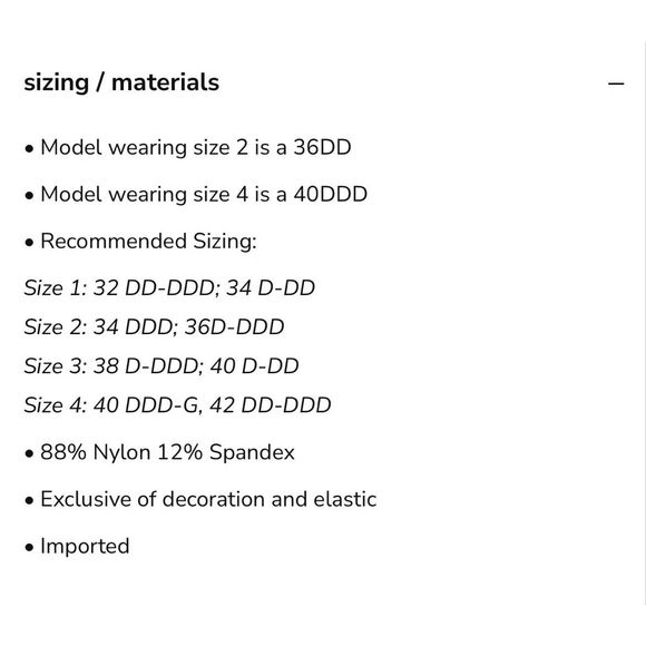 Lively size 1 NWT Palm Lace Busty Bralette 32DD 32DDD 34D 34DD - Picture 2 of 8